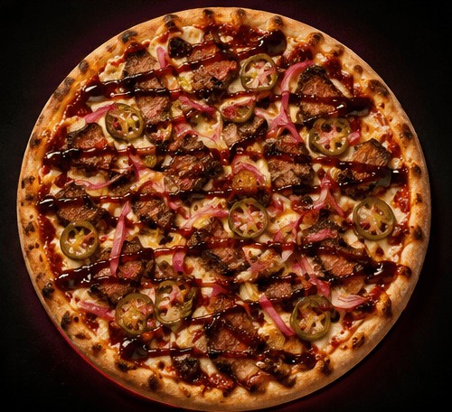 The Deep Ellum smoked brisket pizza