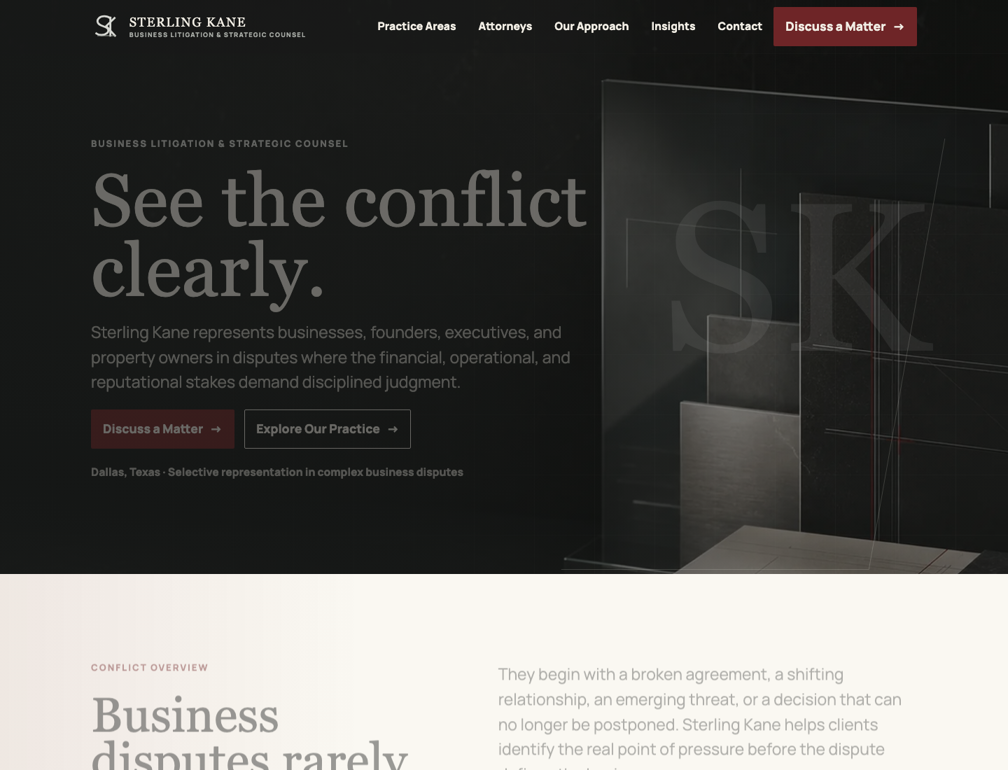 Sterling Kane Law Firm website preview