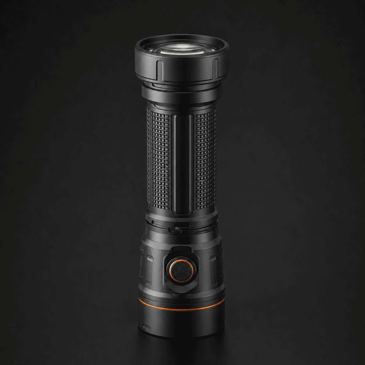Northbeam Field high-output black handheld flashlight with reinforced bezel.